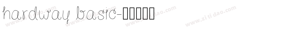 hardway basic字体转换